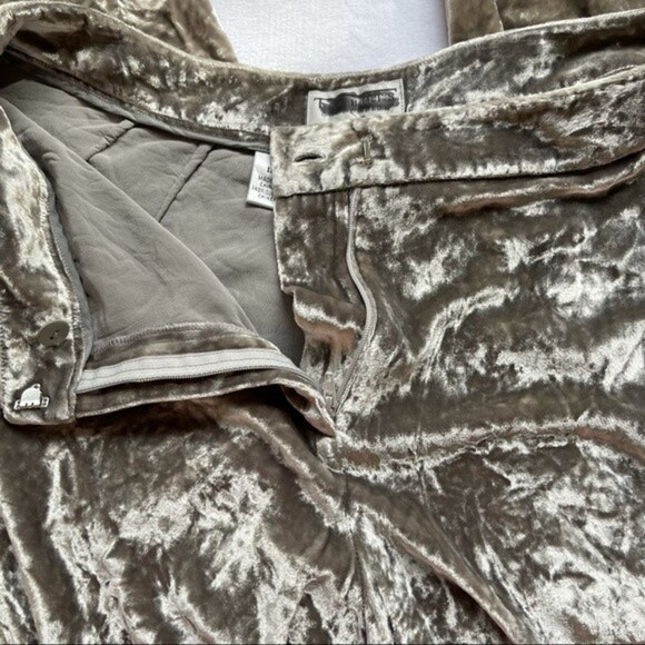 Vintage Talbots Collection Crushed Velvet Pants Silk Blend - Picture 8 of 11